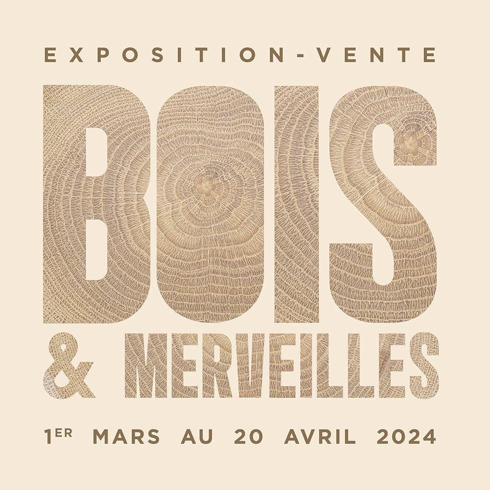 Logo Exposition - Vente Bois & Merveilles au concept-store Empreintes du 1er mars au 20 avril 2024